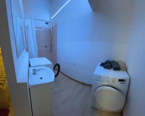 Et badeværelse på Apartmán KORUNKA