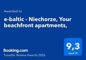 a screenshot of a cell phone with the text emailed to e baltic medicine at e-baltic - Niechorze, Your beachfront apartments, in Niechorze