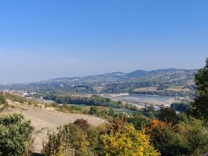 a view of a river from a hill at B&B 3B Cavriana in San Valentino