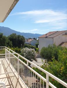 a view from the balcony of a house at Orebic BnB in Orebić