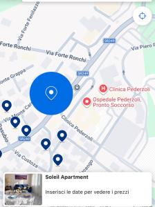 a screenshot of a google map of china poconos at Soleil Apartment - Zona Ospedale Pederzoli in Peschiera del Garda