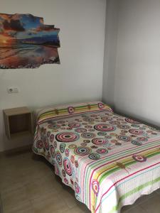 Ένα ή περισσότερα κρεβάτια σε δωμάτιο στο Hostal la Campa