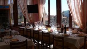 En restaurang eller annat matställe på Albergo Cecchin