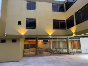Bygningen som hotellet ligger i