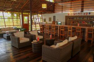 Posezení v ubytování Heliconia Amazon River Lodge
