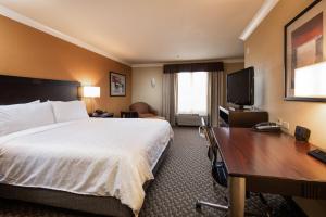 a hotel room with a bed and a desk at Holiday Inn Express Castro Valley - I-580 by IHG in Castro Valley