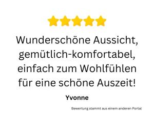 a screenshot of a phone with four stars at Das Penthouse mit 3 Dachterrassen, Whirlpool & Panoramablick in Karlsruhe