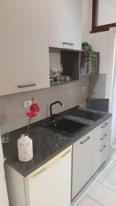 a kitchen with a sink and a counter at Governo Provvisorio House in Milan