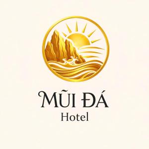 a logo for a hotel with the sun and mountains at Mui Da Hotel in Phan Thiet