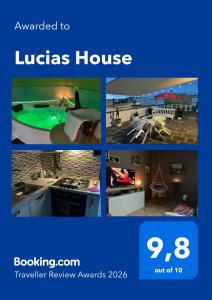 a collage of pictures of a kitchen and a house at Lucia's House - Relax nel cuore del Salento in Lequile