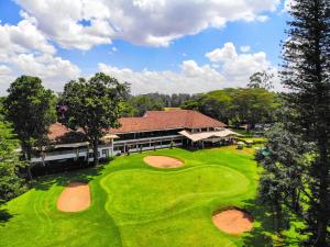 an overhead view of the golf course at a resort at Cozy Stead Hotel - Haven House, Gigiri in Nairobi
