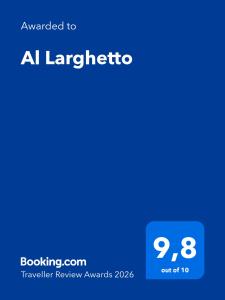 ein Screenshot eines Handys mit der Website al lappetico in der Unterkunft Al Larghetto in Lamezia Terme