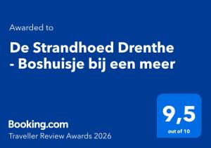 a blue sign with the words be standardizeddefine bushysteensteensteensteensteen at De Strandhoed Drenthe - Bos & Meer in Gasselte