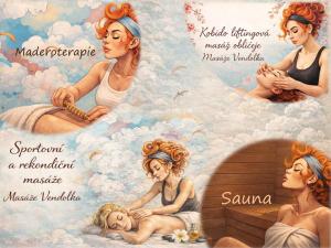 a mural of mermaids in the clouds at Maringotka Matylda in Libčeves