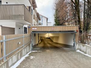 a tunnel with a bridge over a street at GG Apartment 7 in Garmisch-Partenkirchen