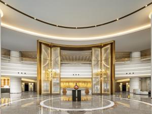 a rendering of the lobby of a hotel at Swissotel Beijing Hong Kong Macau Center in Beijing