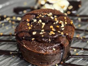 a chocolate muffin sitting on a cooling rack at Mobil-home 4 pers avec terrasse - API-1-52-1663 in Espira-de-Conflent