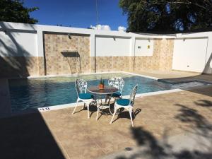 Kawasan patio atau luaran di Hotel Villa Paraiso