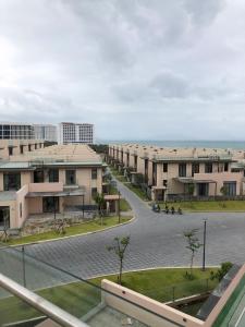 an empty street in front of some buildings at Wyndham garden villa 304 in Cam Lâm