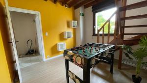 a room with a chess board on a table at Gîte La Borbotte in Malmedy