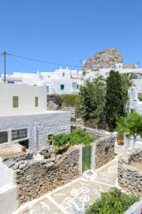 a view from the top of a building at Pension Hlias - Chora Amorgos in Amorgos