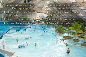 a rendering of a water park at a resort at SCI Gomis Invest in Issy-les-Moulineaux