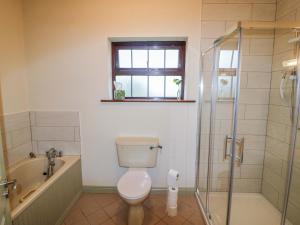a bathroom with a toilet and a tub and a shower at Shamrock House in Killorglin +26 photos