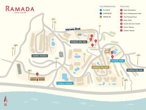 a map of rambala resort and spa at Ramada Hotel & Suites by Wyndham Costa del Sol in Fuengirola