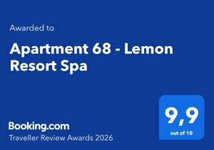 a screenshot of the appointment lemon resort spa sign at Apartment 68 - Lemon Resort Spa in Gródek Nad Dunajcem
