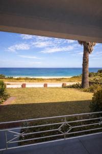 a view of the ocean from a church window at Upper Esplanade Oceanview Escape in Bunbury