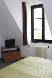 TV a/nebo společenská místnost v ubytování Hotel U Apoštola