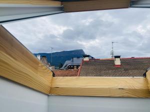a view from the roof of a building at Ático en Jaca in Jaca