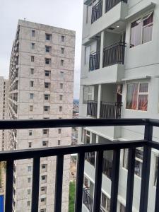 a view from the balcony of a building at Wanti Kost in Depok