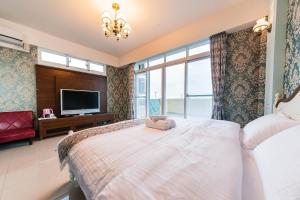 Voodi või voodid majutusasutuse Lantein B&B toas