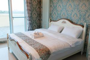 Voodi või voodid majutusasutuse Lantein B&B toas