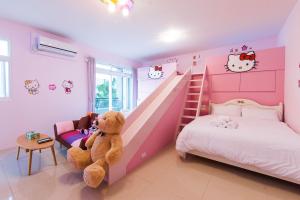 Voodi või voodid majutusasutuse Lantein B&B toas