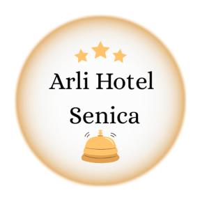 an image of a hotel sign with a bell at Hotel Arli in Senica +2 photos