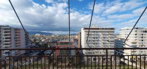 a view of a city from a balcony at Apartament martin 3 in Vlorë