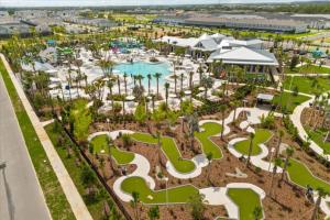 an aerial view of the pool at the resort at 16159Coastal in Clermont