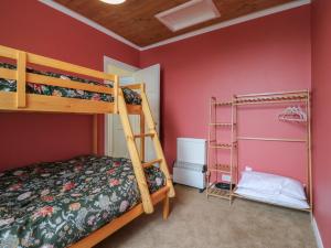 a bedroom with two bunk beds and a ladder at Meregate Cottage in Margate