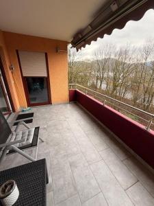 a balcony of a building with a view at TF Schwarzwald in Bad Säckingen