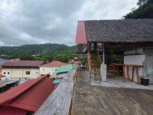a view from the roof of a building at Romantic Ocean View A-Frame with Shore Diving Access - Aloha Aina Dive Resort in Mabini