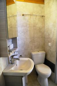 A bathroom at Matala Caves