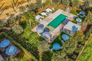 an overhead view of a swimming pool in a yard at 7 Bedroom Luxury Villa - Pool, Garden & Parking - Happy Rentals in Scorrano +26 photos
