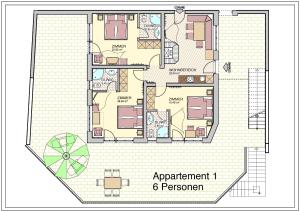 Plan piętra w obiekcie Panoramablick Sölden