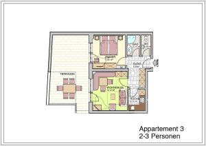 Plan piętra w obiekcie Panoramablick Sölden