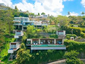 an aerial view of a house at Selong Selo Resort and Villas in Selong Belanak
