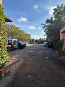 a parking lot with several cars parked in it at MSC Sport Campus in Marrakesh +50 photos