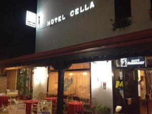 The facade or entrance of Hotel Cella