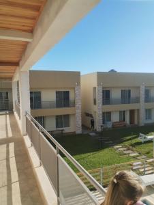 a view from the balcony of a building at Departamento 2 ambientes complejo Marlu in Federación